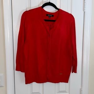 Ellen Tracy Red Cardigan